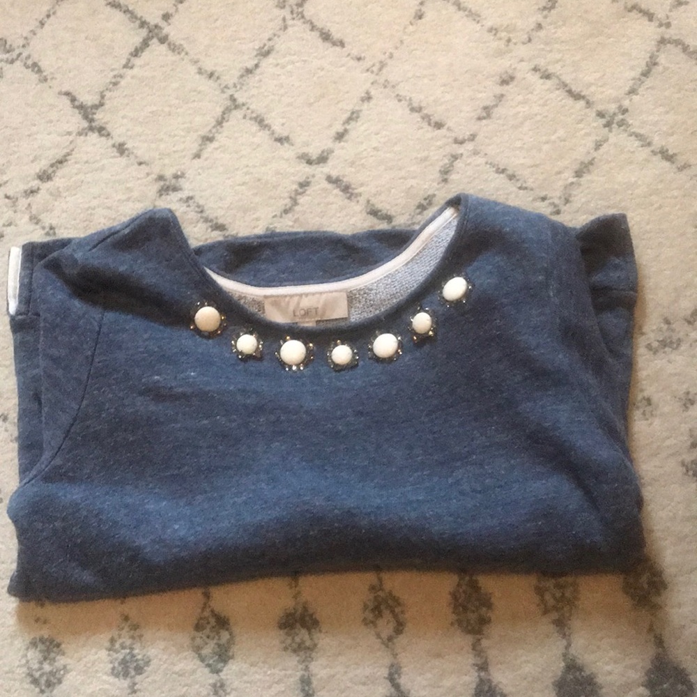 Loft embellished sweatshirt